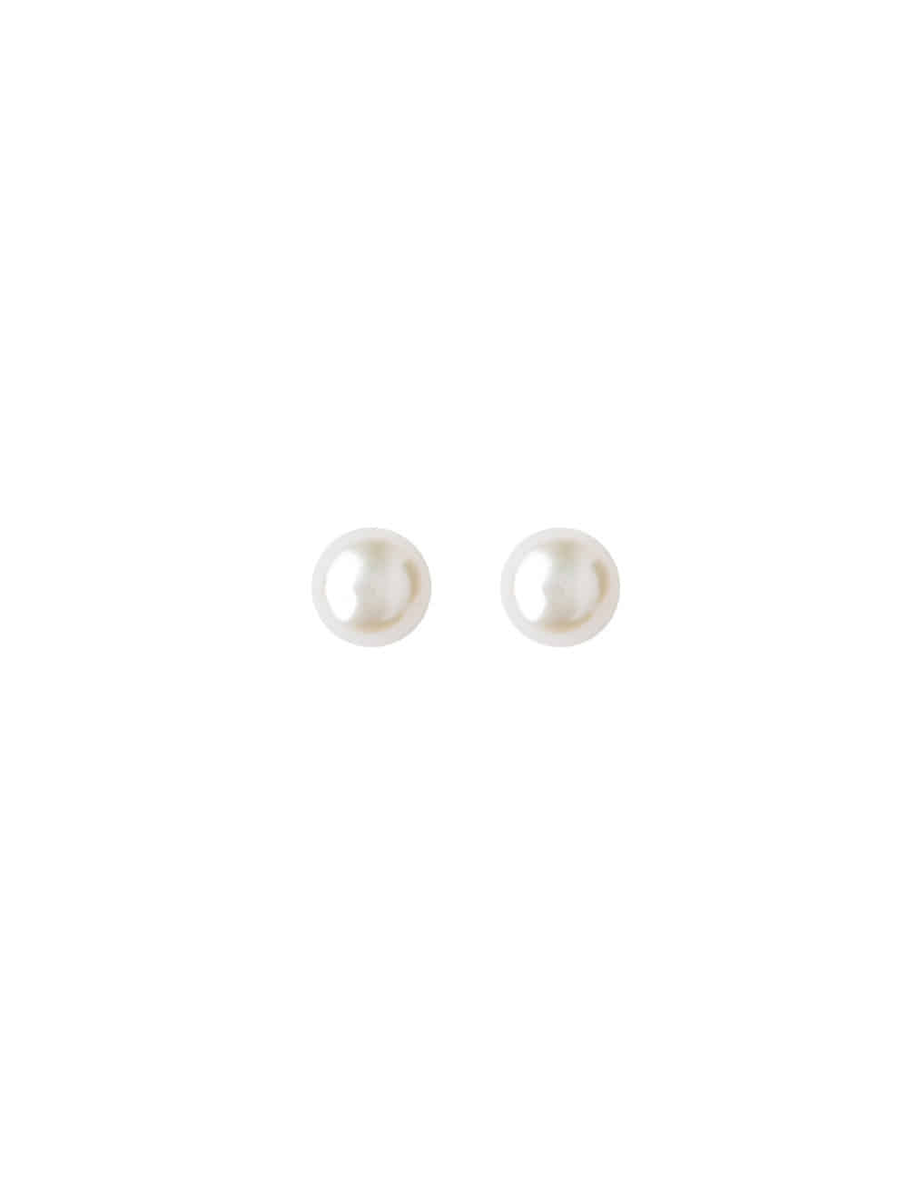 Refined Freshwater Pearl Stud Earrings (Sterling Silver)